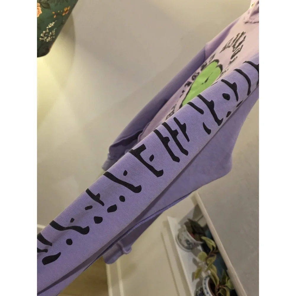 GALA‎ Hoodie Mens XL Purple Green Graphic Streetwear Y2K